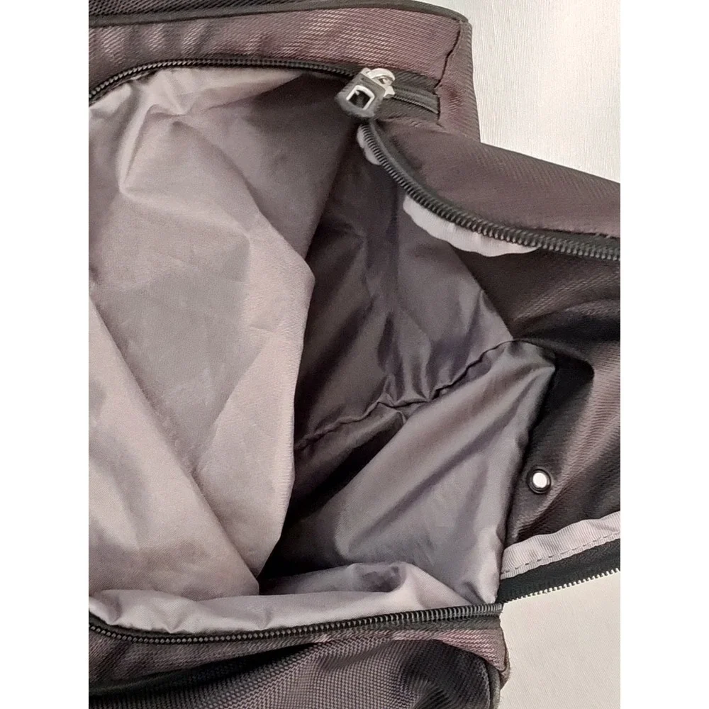 Nike Duffel Bag Black TC0241-010‎ Embroidered Logo Travel shoe Garage with strap